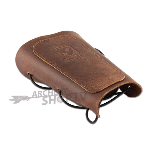 BUCK TRAIL TRADITIONAL ARMGUARDS BREEZE 16CM BROWN SOFT LEATHER