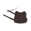 BUCK TRAIL, TRIBAL TRADITIONAL ARMGUARDS OIL LEATHER BROWN 18CM - Image 3