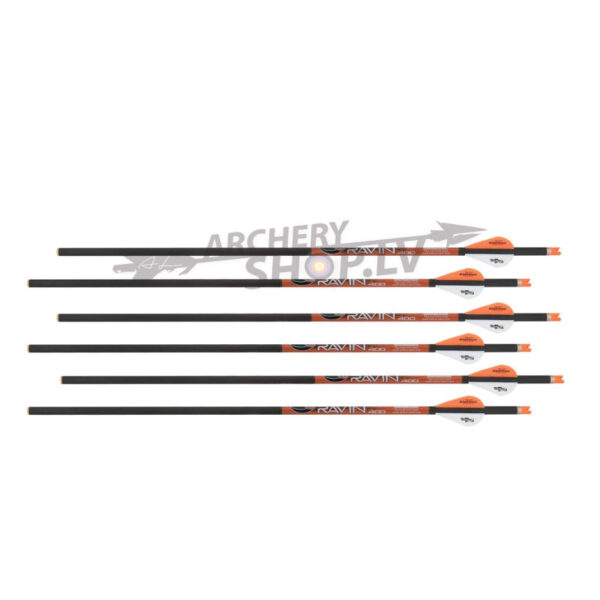 RAVIN, CROSSBOW BOLTS CARBON RAVIN with ORANGE NOCKS .003 6/PACK